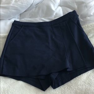 Pleated Navy Skort
